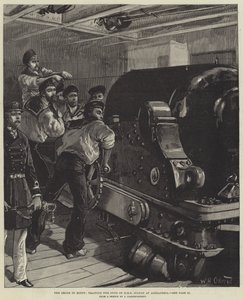 Krisen i Egypt, trening av Guns of HMS Sultan i Alexandria