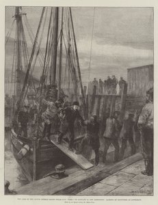 Tapet av det nordtyske Lloyd Steam-Ship Elbe, 30. januar, utenfor Lowestoft, landing av overlevende ved Lowestoft