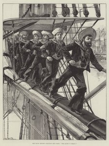 Naval Review, som bemanner verftene, Dronningen kommer!
