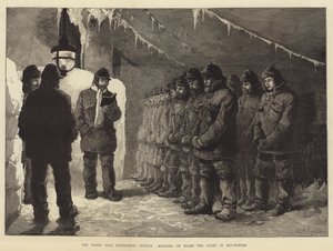 Nordpolekspedisjonen, søndag morgen om bord i Alert midt på vinteren