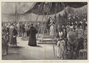 Prinsen og prinsessen av Wales åpner Glasgow International Exhibition