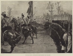 The Royal Review, Brigade of Guards som marsjerer forbi dronningen