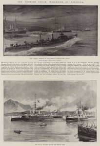 Den tyrkiske krisen, krigsskip ved Salonica