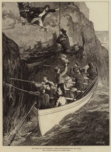 The Wreck of the Strathmore, tar de overlevende fra øya