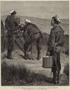 Zulu-krigen, Garnison of Fort Pearson, på Nedre Tugela, ved Gatling Gun Practice