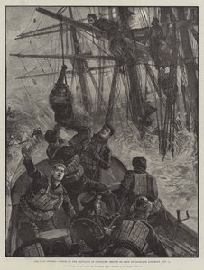 The late Storms, Wreck of the Benvenue at Sandgate, Rescue of Crew av Sandgate Life-Boat, 11. november