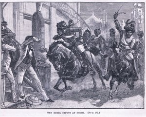 Opprøreren Sepoys i Delhi 1857 e.Kr