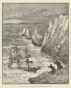 Vraket av Irex at the Needles, Isle of Wight, Rescue of the Crew