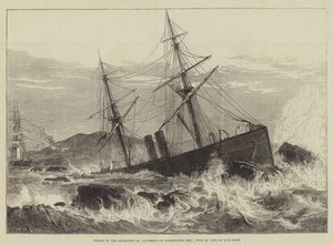 Vraket av dampskipet St Lawrence på Paternoster Reef, vest for Kapp det gode håp
