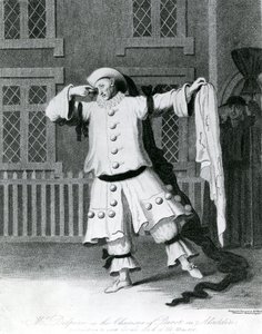 Herr Delphini i rollen som Pierot i Aladdin, 1780-1790