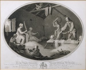 The Common Method of Beetling, Scutching and Hackling the Flax, plate IV av 