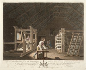 Vikle, vri med en ny forbedret vridningsmølle og veving, plate VII av 