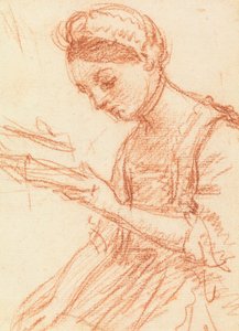 Ung dame med en bok av William Hoare