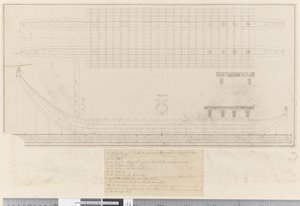 Side 14b Forklaring av en dobbel kano sett ved Amsterdam i Sørishavet av William Hodges