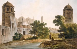 Pl. 41 A View of the Cuttera bygget av Jaffeir Cawn på Muxadavad, fra 