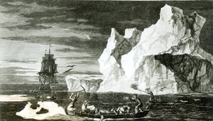 Isøyene den 9. januar 1773, gravert av B. T. Pouney, 31. februar 1777