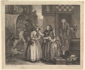 A Harlots Progress, plate 1, april 1732. av William Hogarth