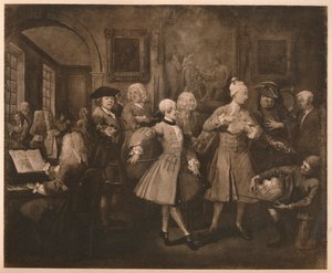 A Rakes Progress - 2: The Levée, 1733. av William Hogarth