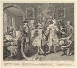 A Rakes Progress, Plate 2, 25. juni 1735. av William Hogarth