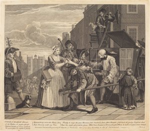En rakes fremgang: pl.4 av William Hogarth