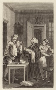 En scene fra Tristram Shandy av William Hogarth
