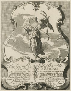 Annonse for Ellis Gamble, Goldsmith av William Hogarth