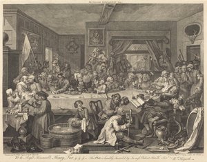 En valgunderholdning av William Hogarth