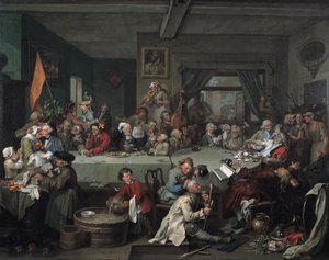En valgunderholdning, 1755 av William Hogarth