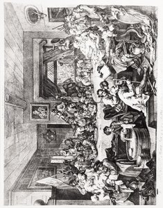 An Election Entertainment, Plate I, 24. februar av William Hogarth