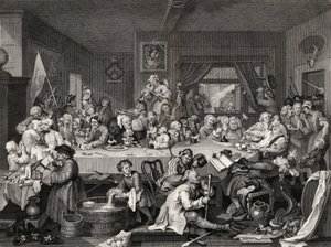 An Election Entertainment, gravert av T.E. Nicholson, fra 