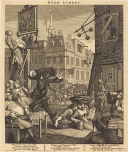 Ølgate av William Hogarth