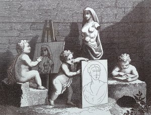 Gutter som titter på naturen av William Hogarth