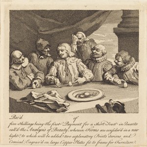 Columbus bryter egget av William Hogarth