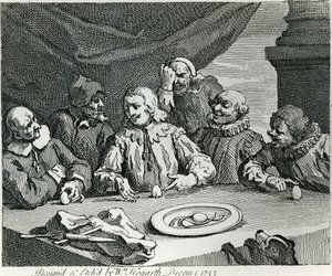 Columbus Breaking the Egg, 1753 av William Hogarth