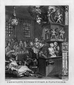 godtroenhet, overtro og fanatisme av William Hogarth av William Hogarth