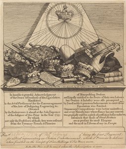 Kroner, mitrer, Maces, etc. av William Hogarth