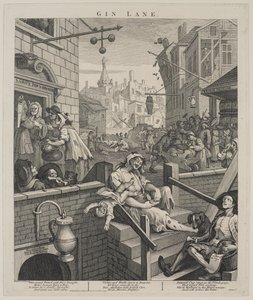 Gin Lane av William Hogarth