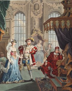 Henry VIII og Anne Boleyn, illustrasjon fra 