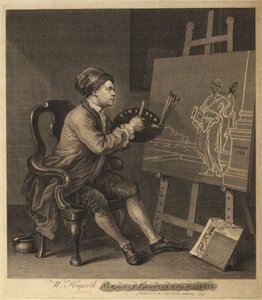 Hogarth maler den komiske musen av William Hogarth