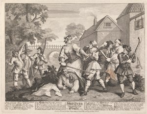 Hudibras Vanquished av Trulla av William Hogarth
