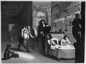 Hudibras og advokaten av William Hogarth