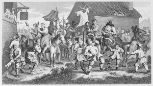 Hudibras møter Skimmington av William Hogarth