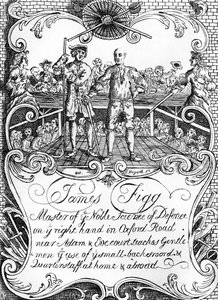 James Figg - reklame av William Hogarth, ca. 1729/30 av William Hogarth