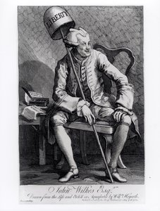 John Wilkes (1727-97) 1763 av William Hogarth