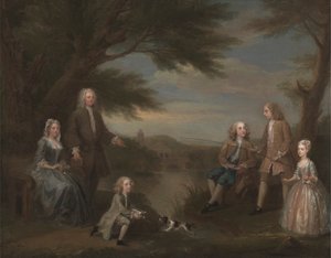 John og Elizabeth Jeffreys og deres barn av William Hogarth