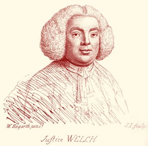 Justice Welch - portrett av William Hogarth av William Hogarth