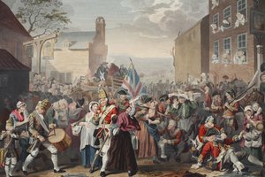 March of the Guards to Finchley, illustrasjon fra 