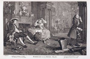Ekteskap a la Mode av William Hogarth
