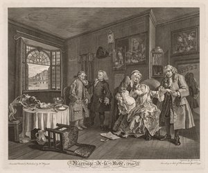 Marriage à la Mode: The Death of the Countess av William Hogarth