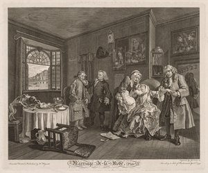 Marriage à la Mode: The Death of the Countess av William Hogarth